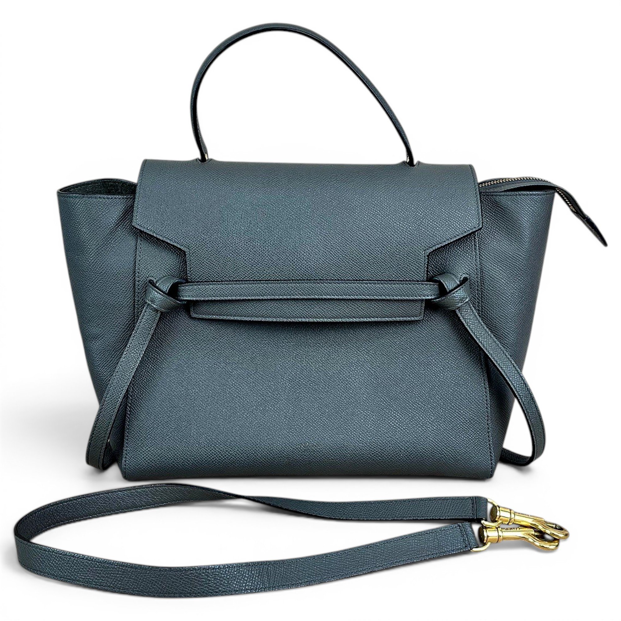 Belt leather handbag