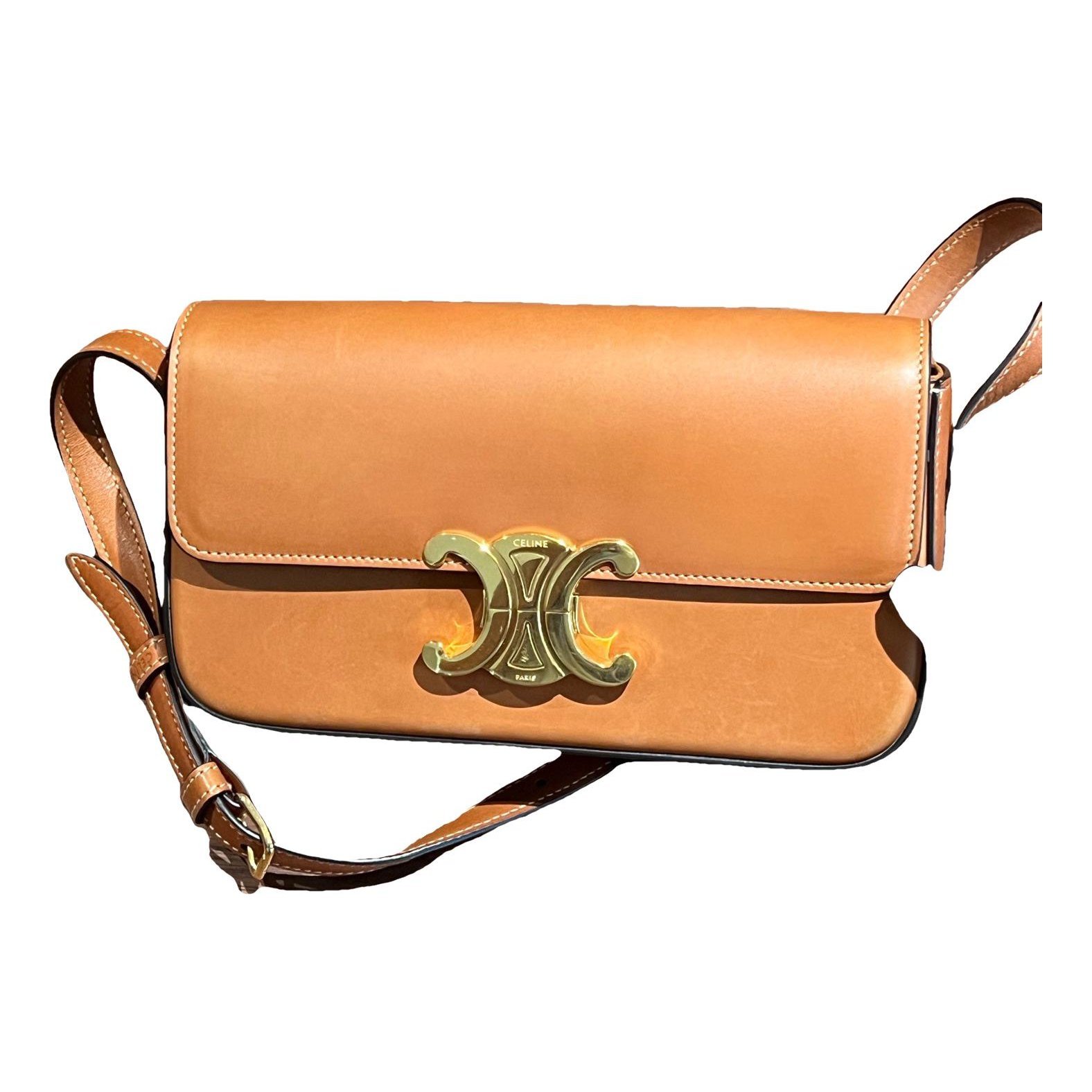 Triomphe Long leather handbag