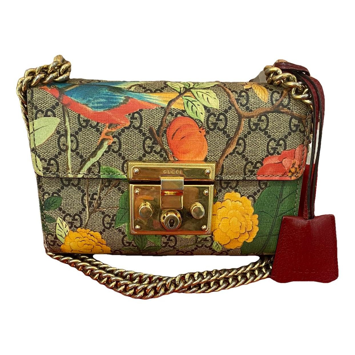 Padlock leather crossbody bag