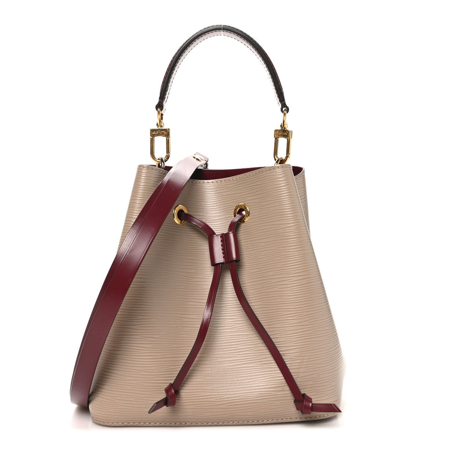 Louis Vuitton Epi Neonoe BB Galet Grenat