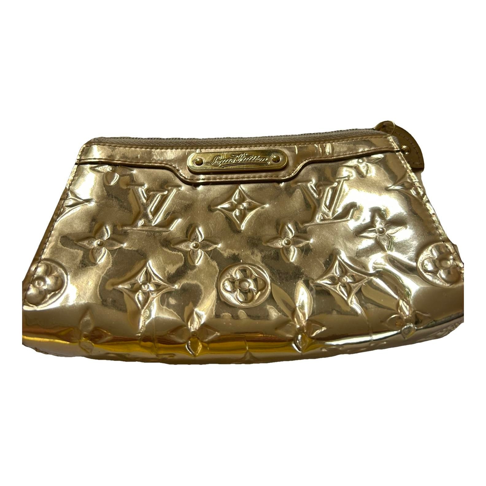 Leather clutch bag