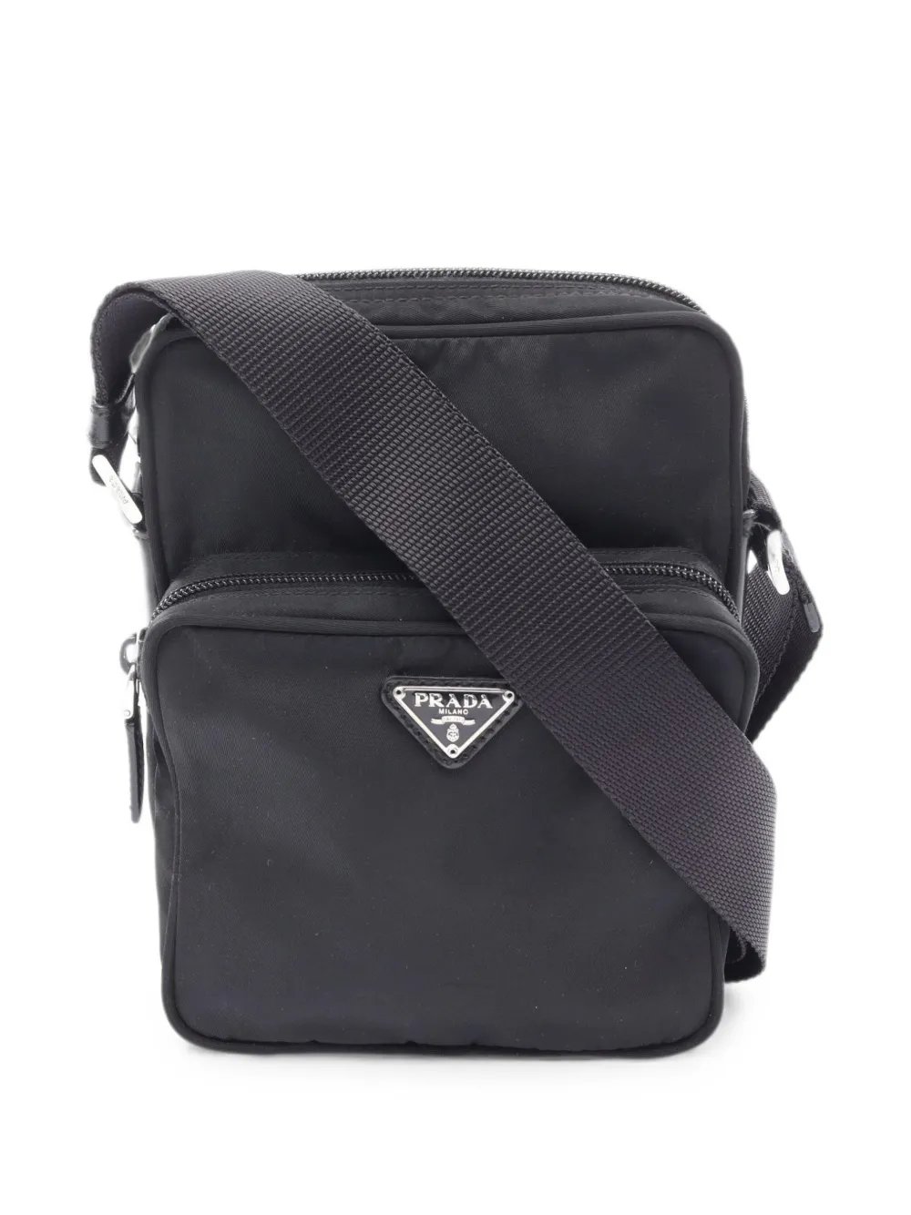 2010s triangle-logo shoulder bag