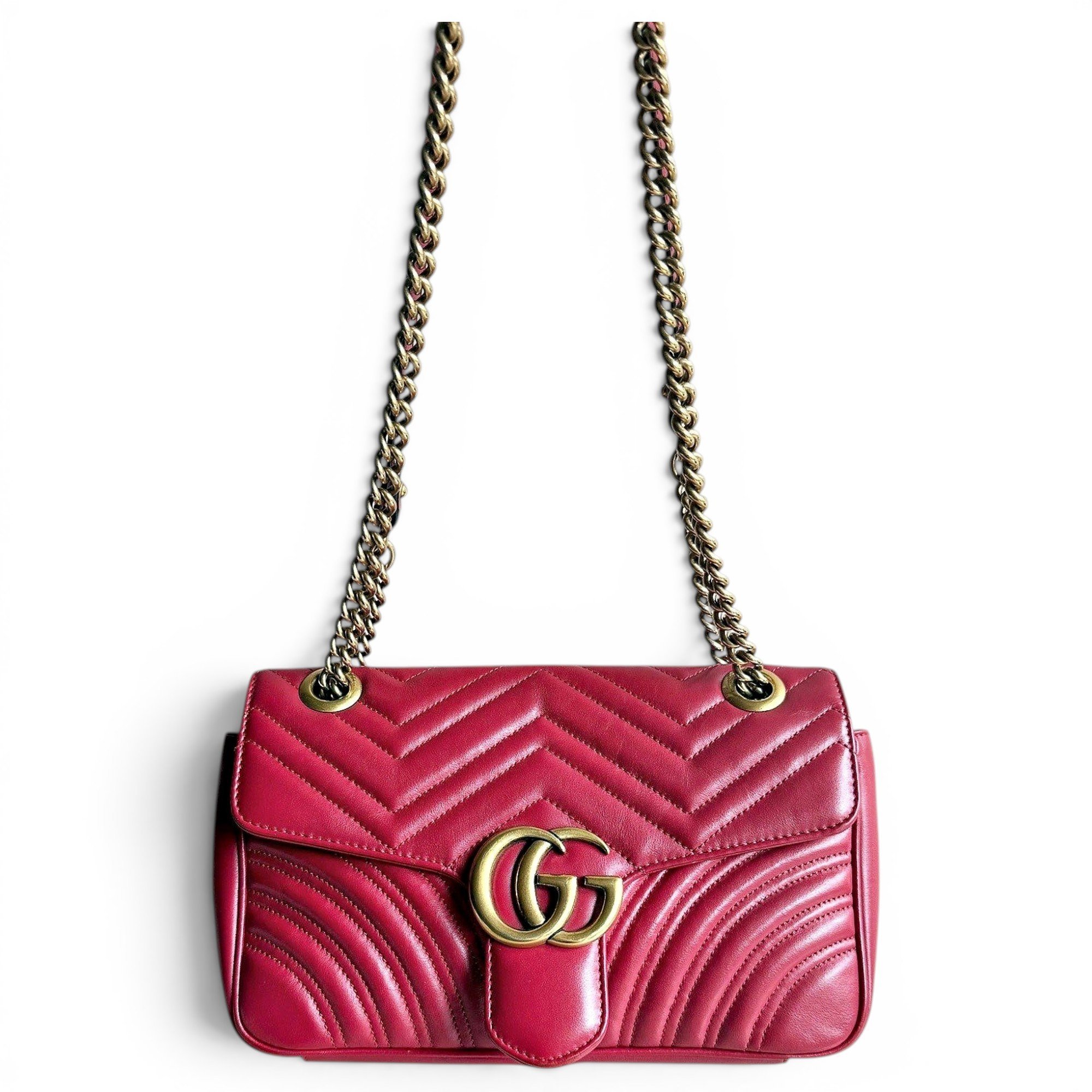 GG Marmont Flap leather handbag