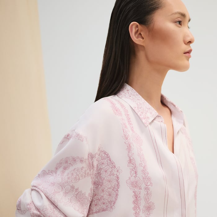 Rose Pâle "Bride De Gala En Fleurs" Shirt