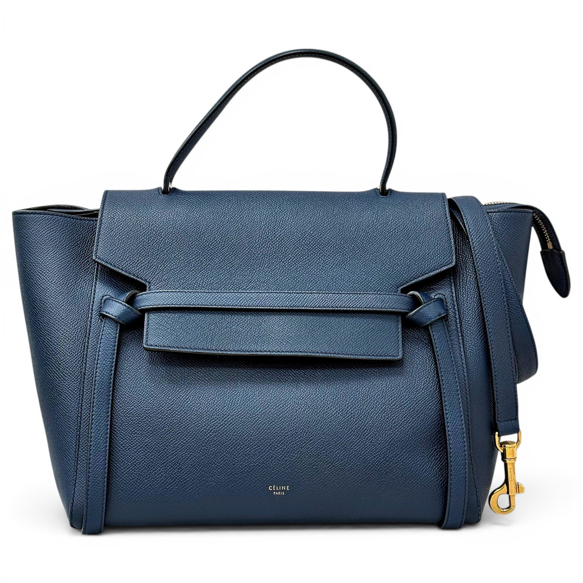 Belt leather handbag