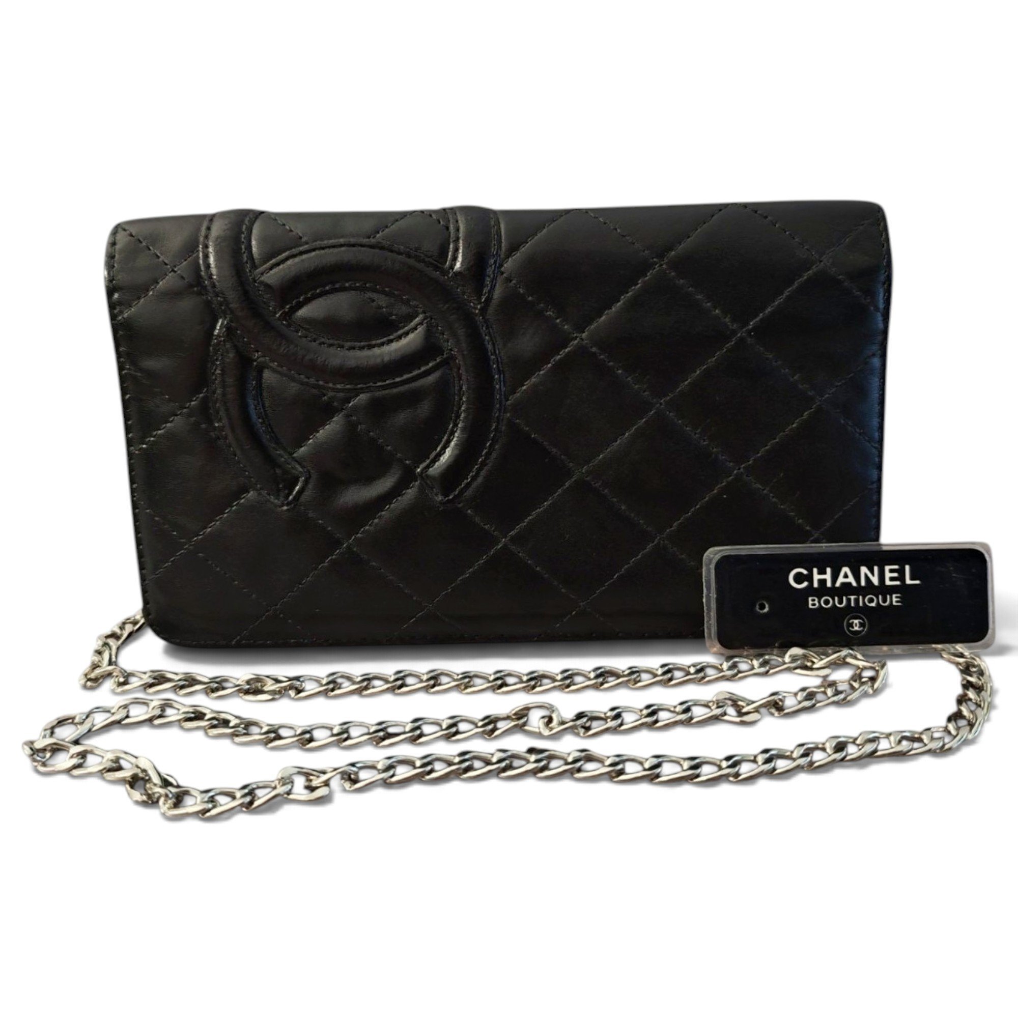 Leather clutch bag