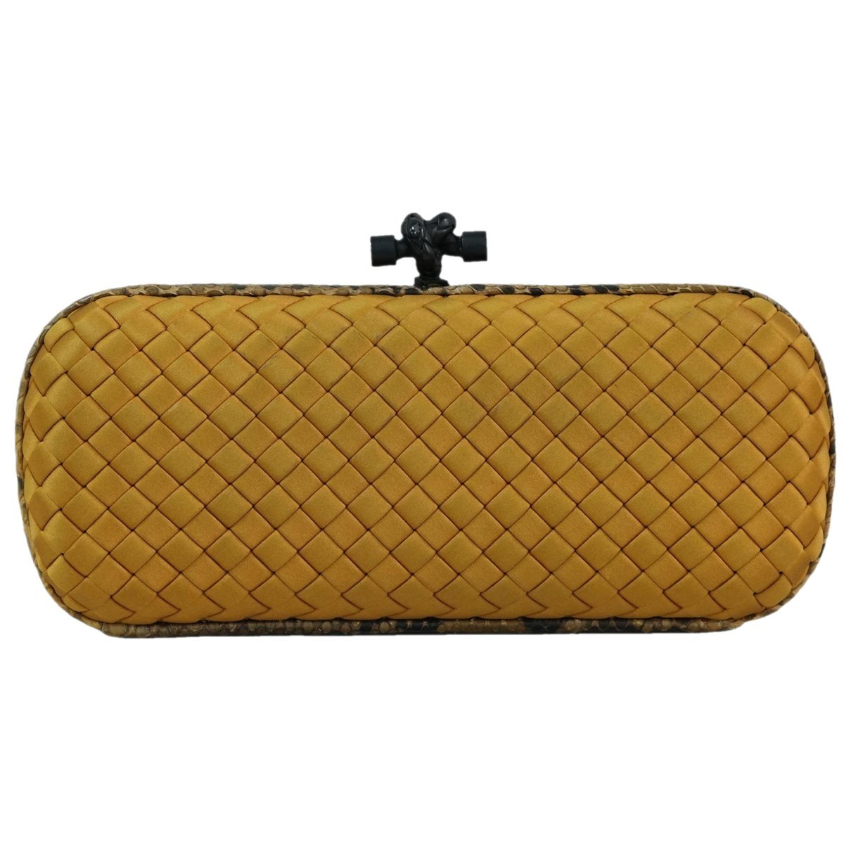 Pochette Knot python clutch bag