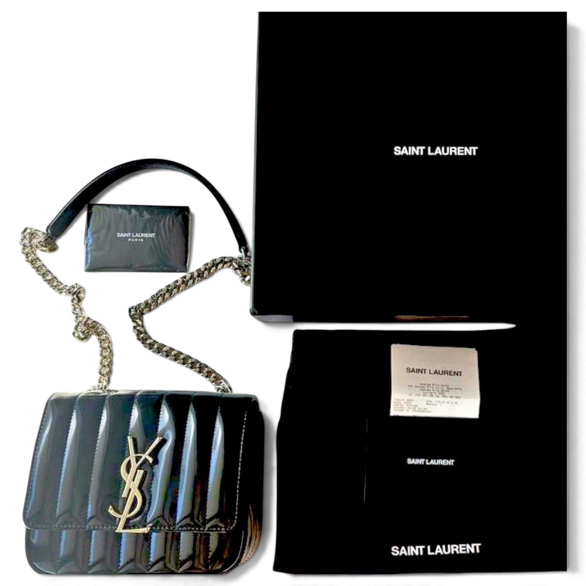 Vicky patent leather handbag