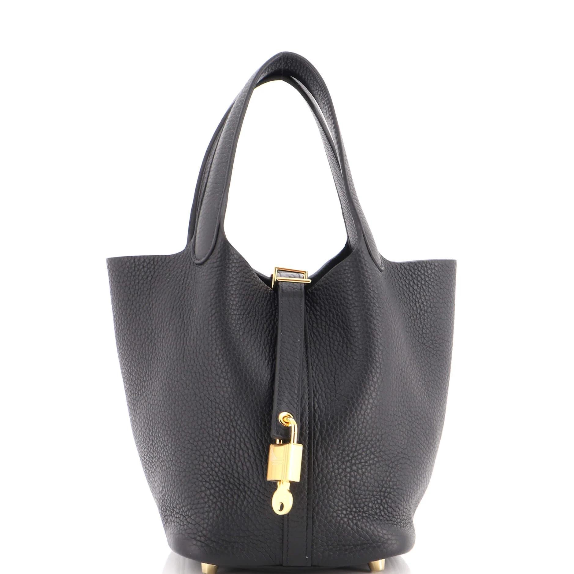 Picotin leather handbag
