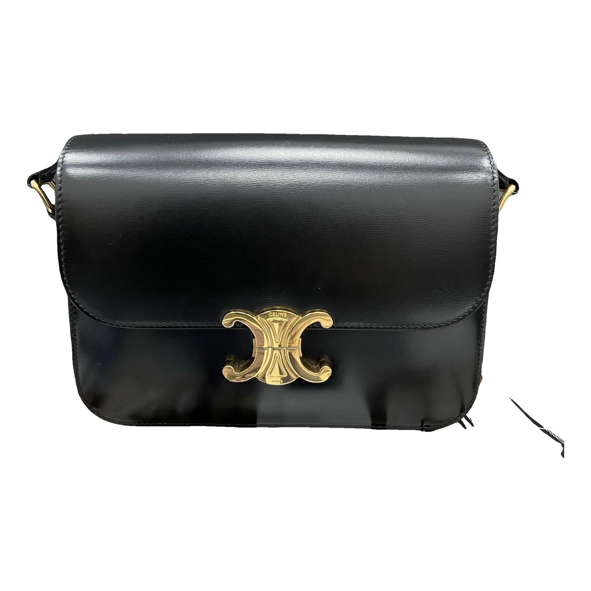 Triomphe leather handbag