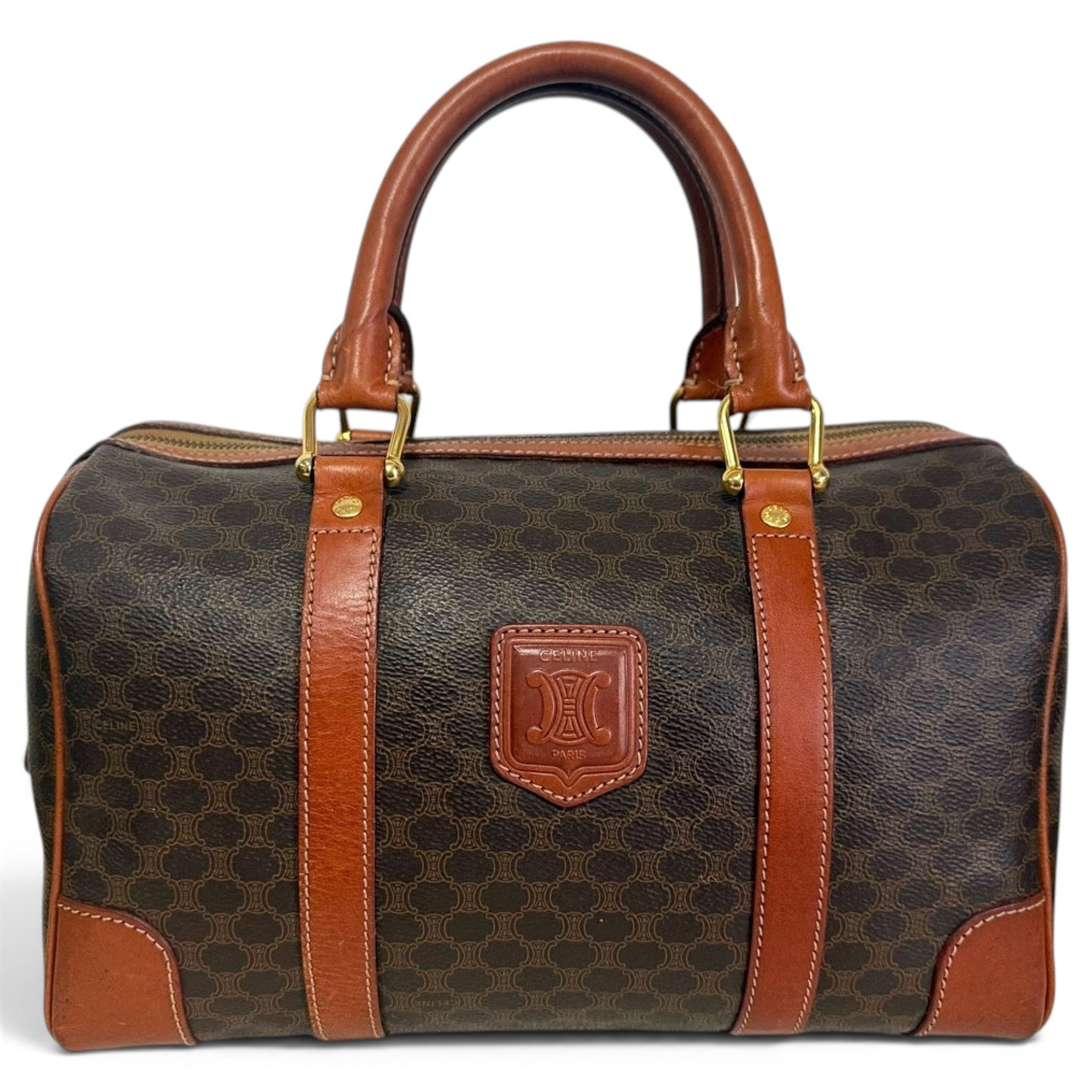 Leather bowling bag