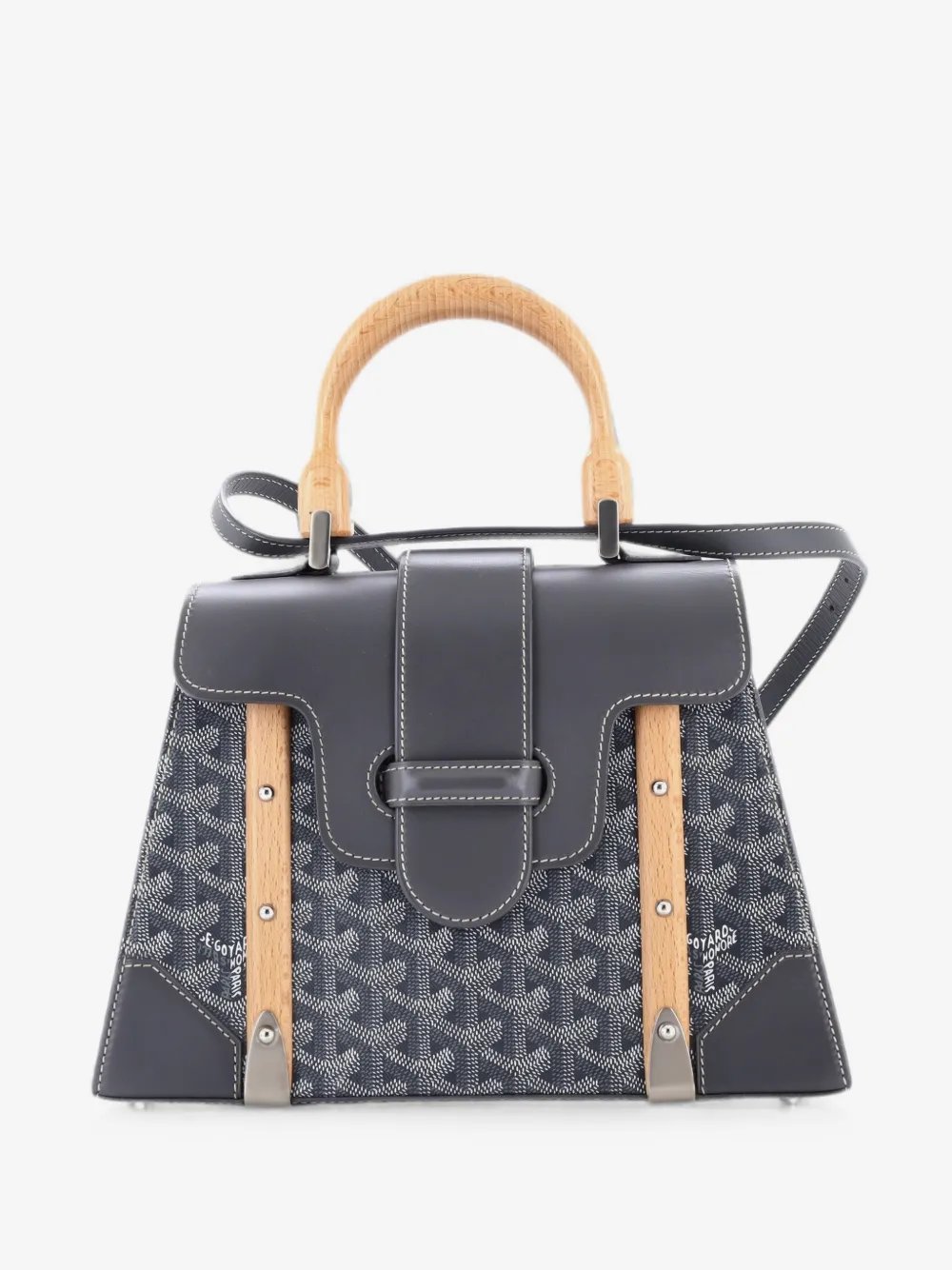 Saigon Top Handle Bag Coated Canvas with Leather PM satchel
