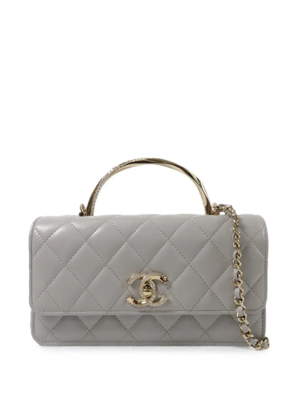 CC turn-lock shoulder bag