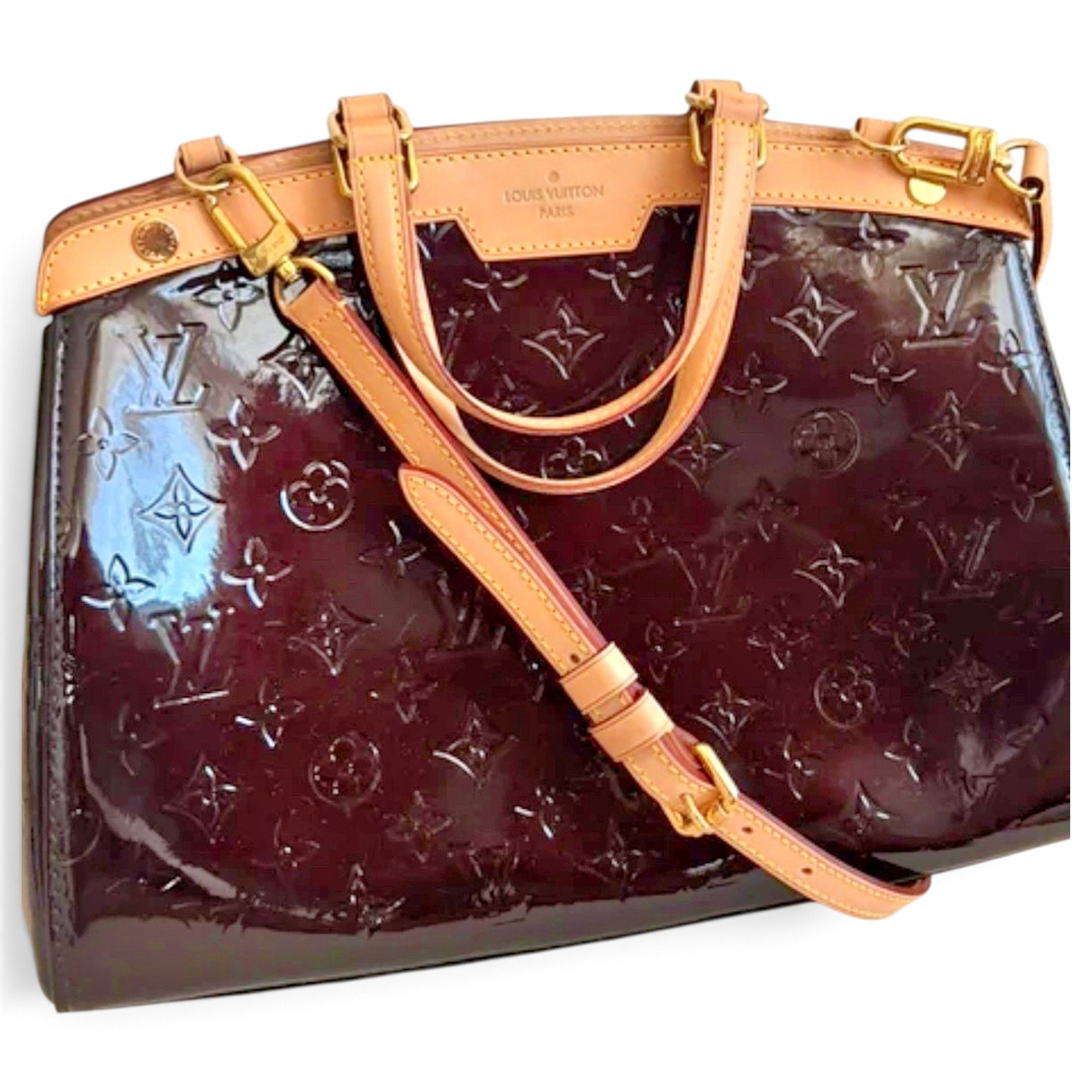 Bréa patent leather handbag