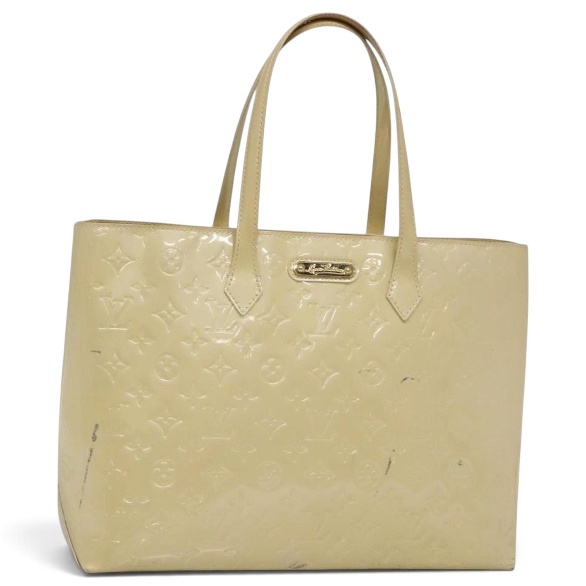 Wilshire patent leather handbag