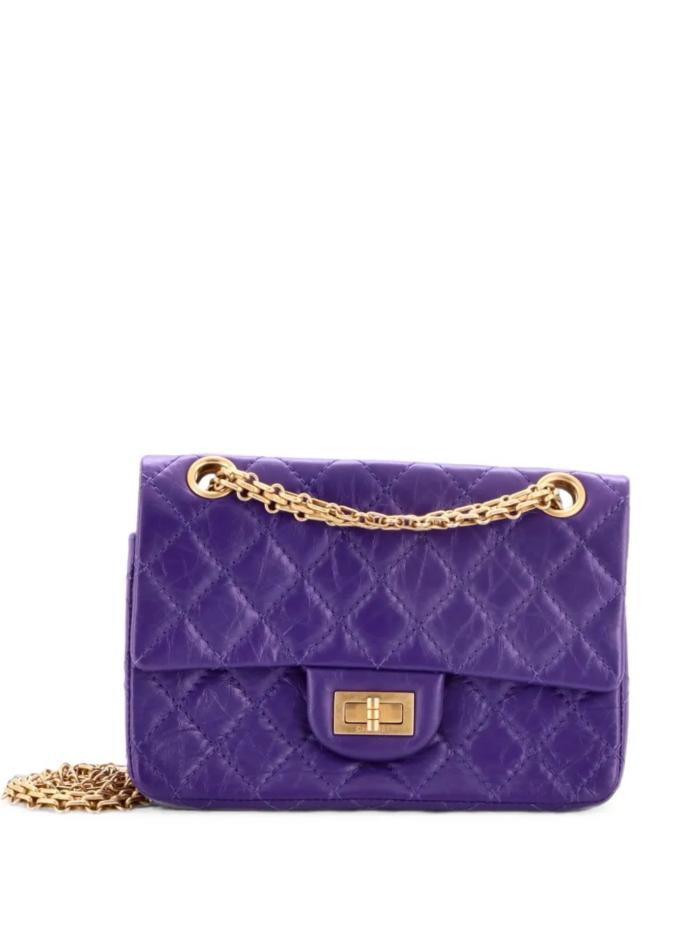 Reissue 2.55 Flap Bag Quilted Aged Calfskin Mini crossbody bag