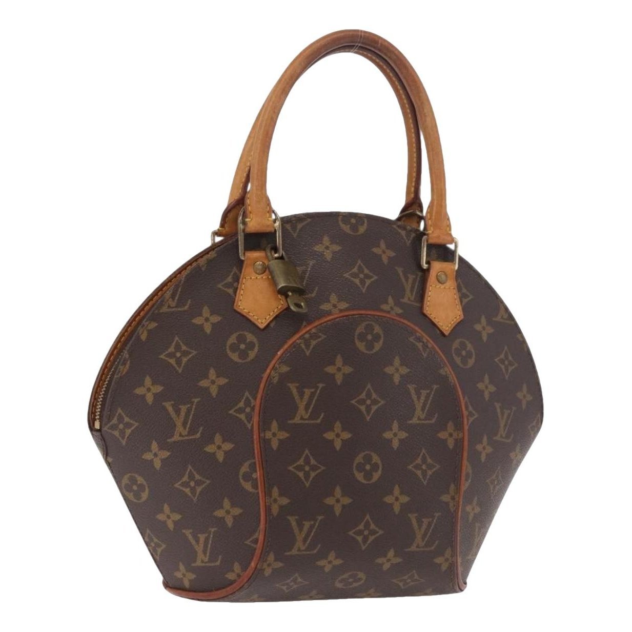 Ellipse leather handbag