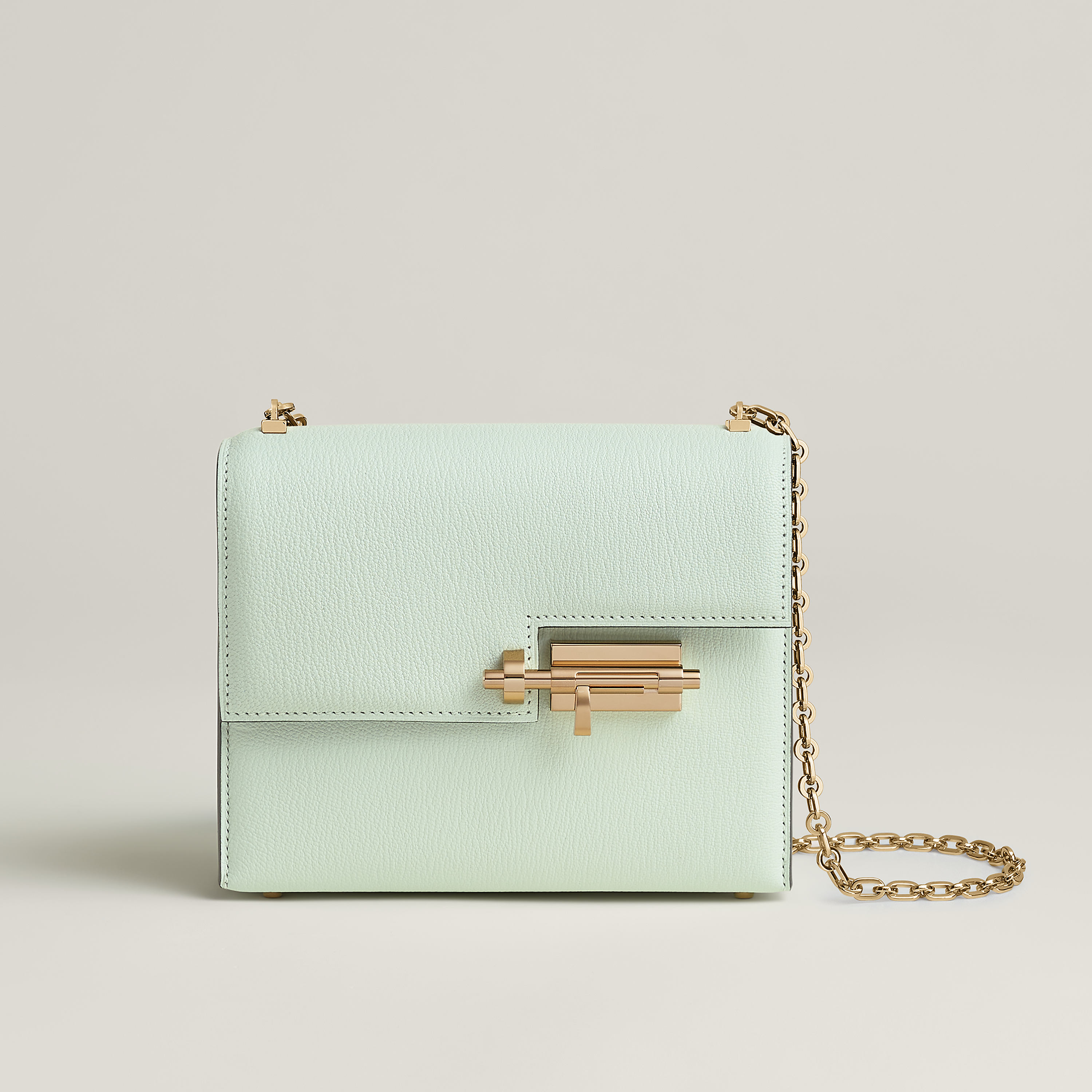 Verrou Chaine mini bag in Vert Peppermint
