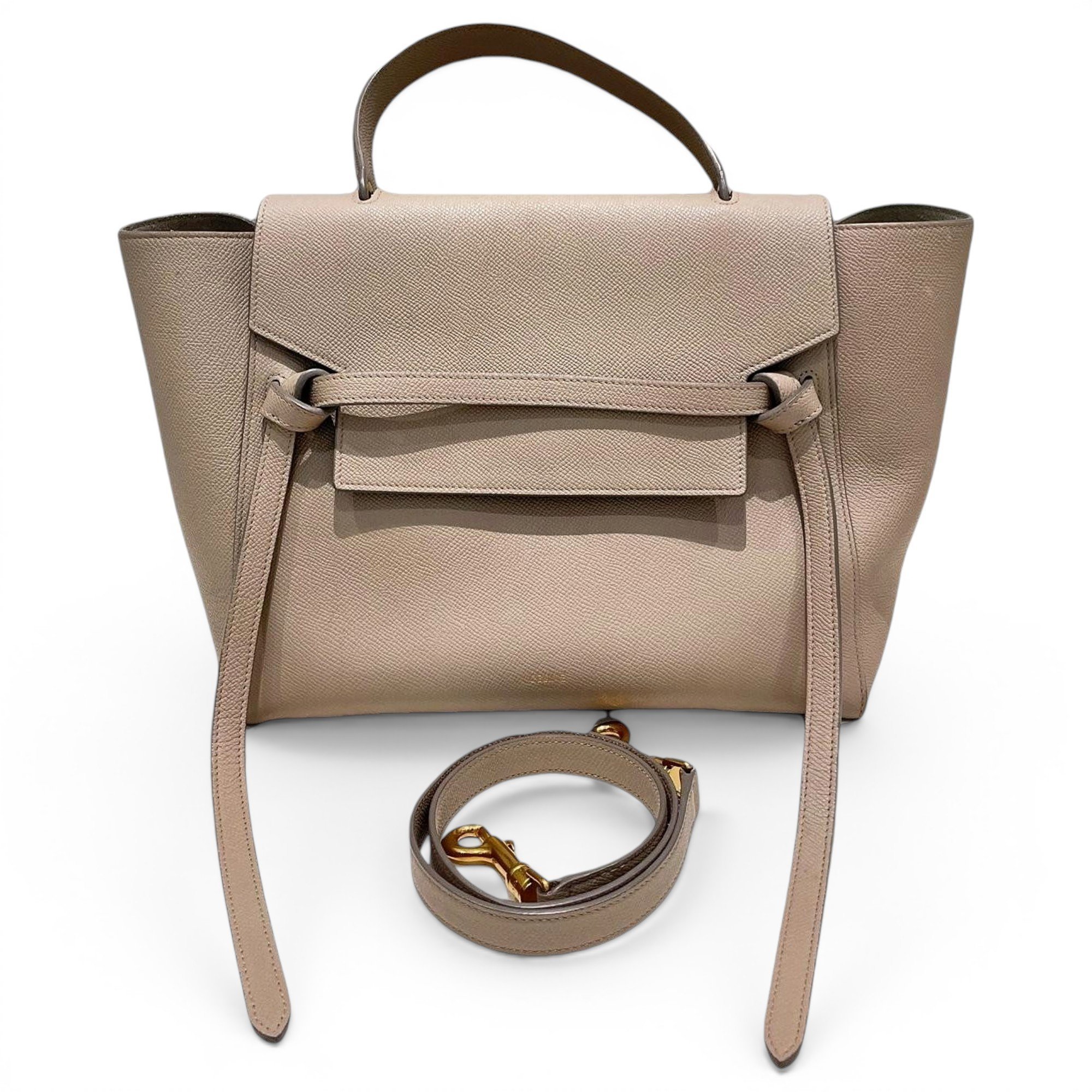 Belt leather handbag