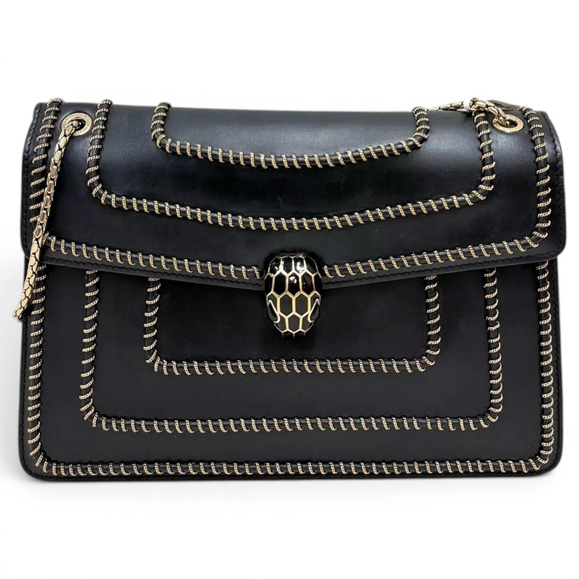 Bvlgari Serpenti leather crossbody bag