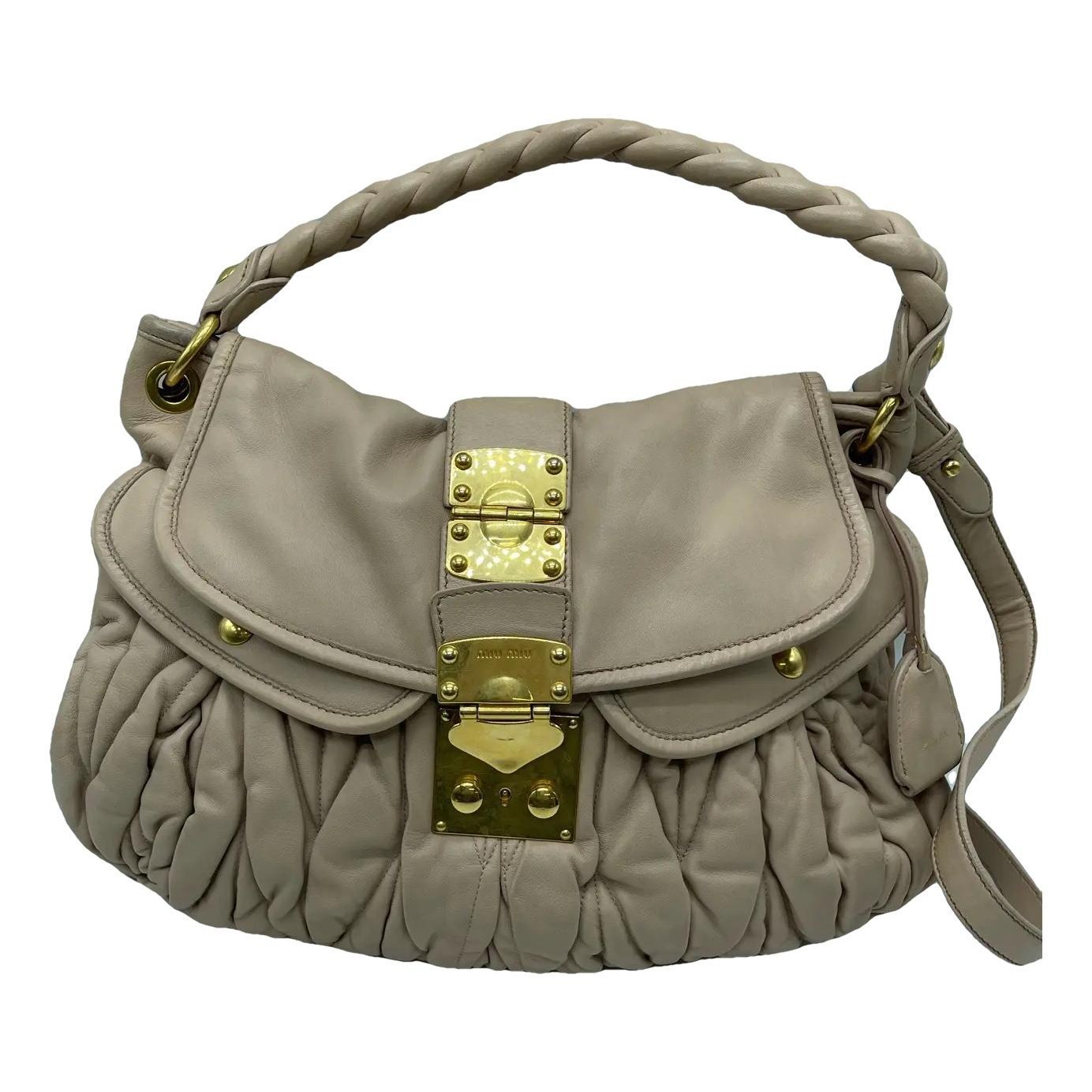 Matelassé leather handbag