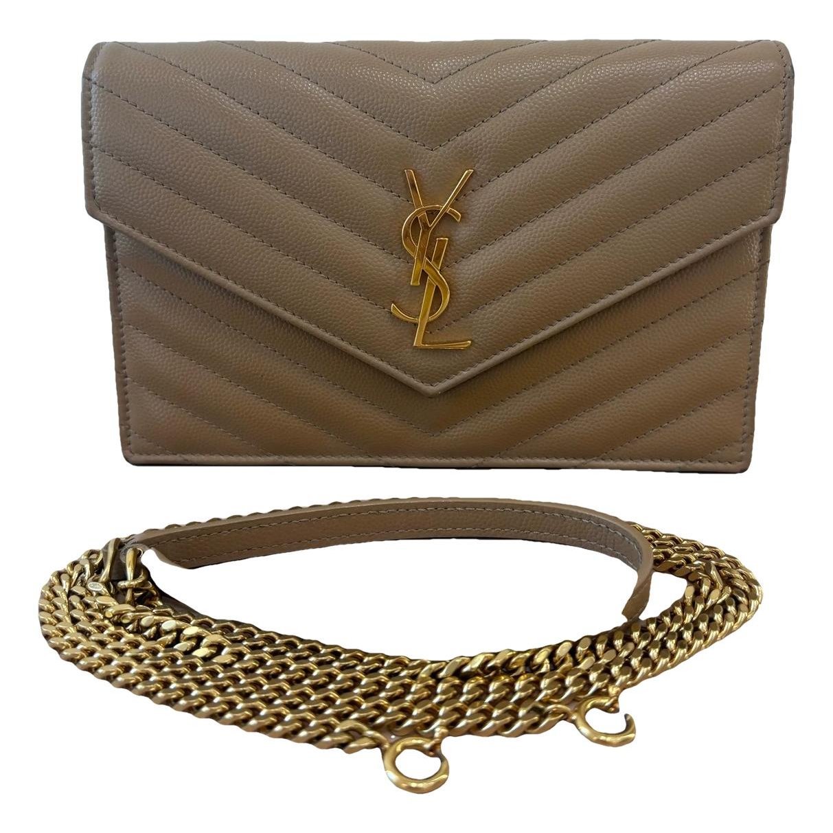 Portefeuille enveloppe leather handbag