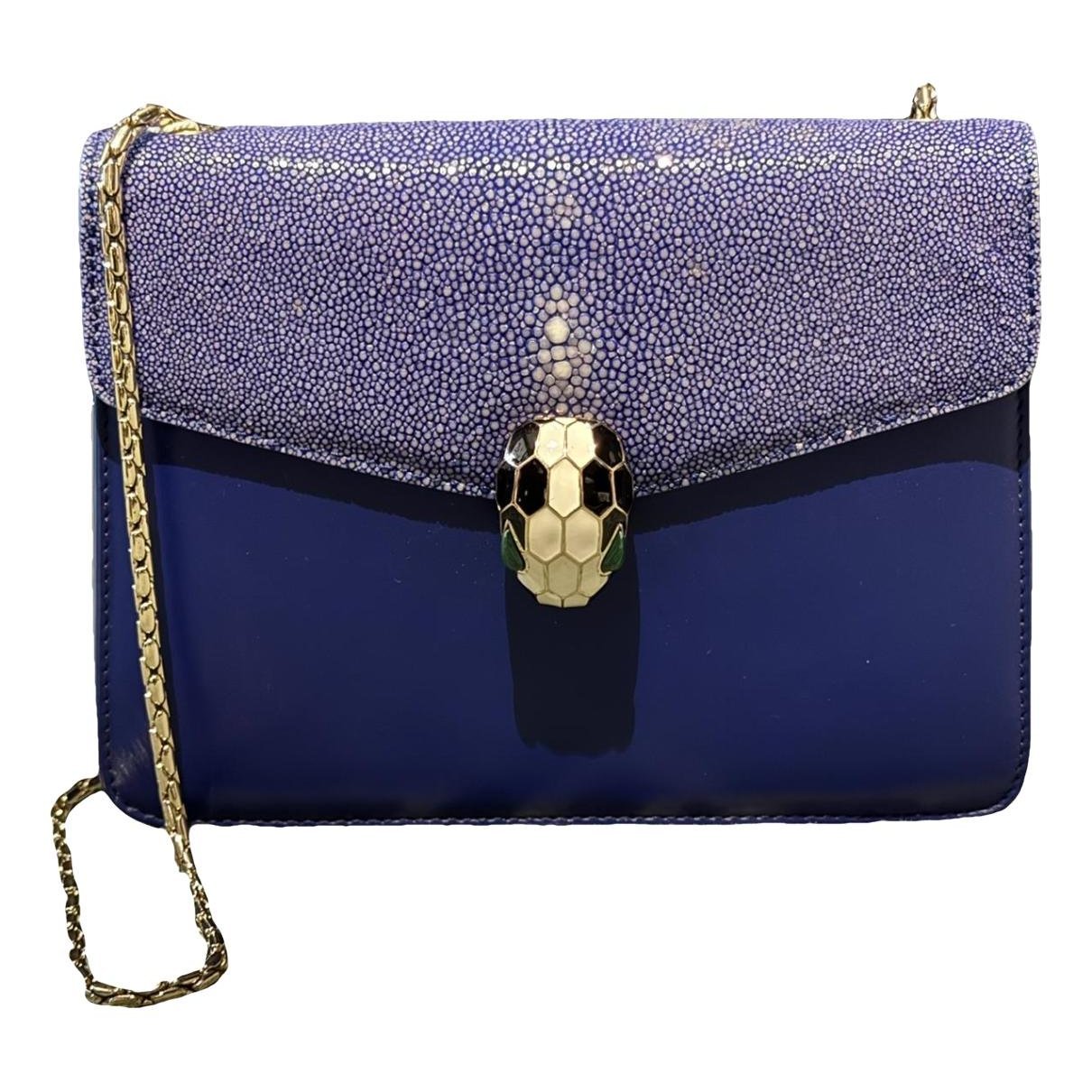 Serpenti leather handbag
