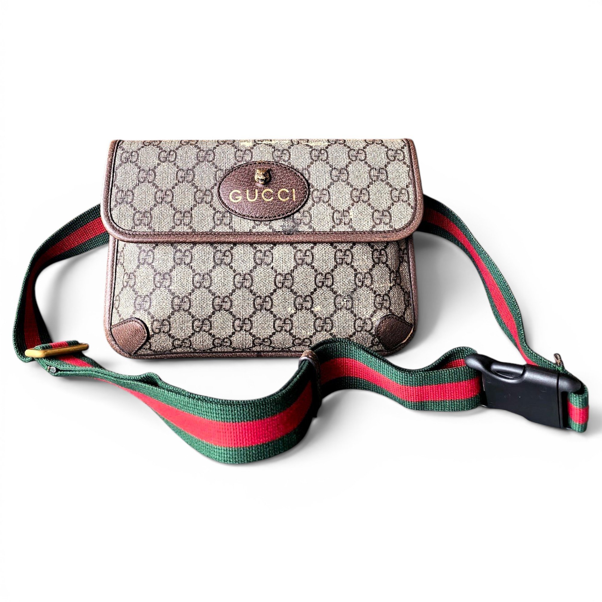 Ophidia Flap Top Handle leather handbag