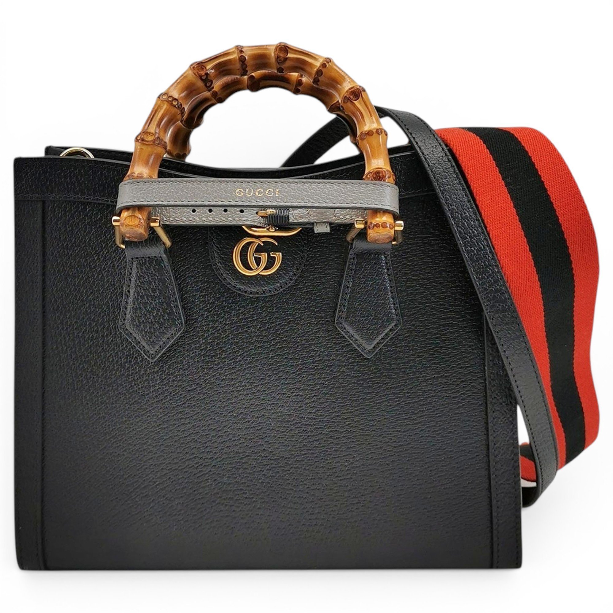 Diana Bamboo leather handbag