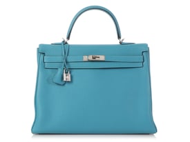 Hermes Hermès Turquoise Togo Kelly 35