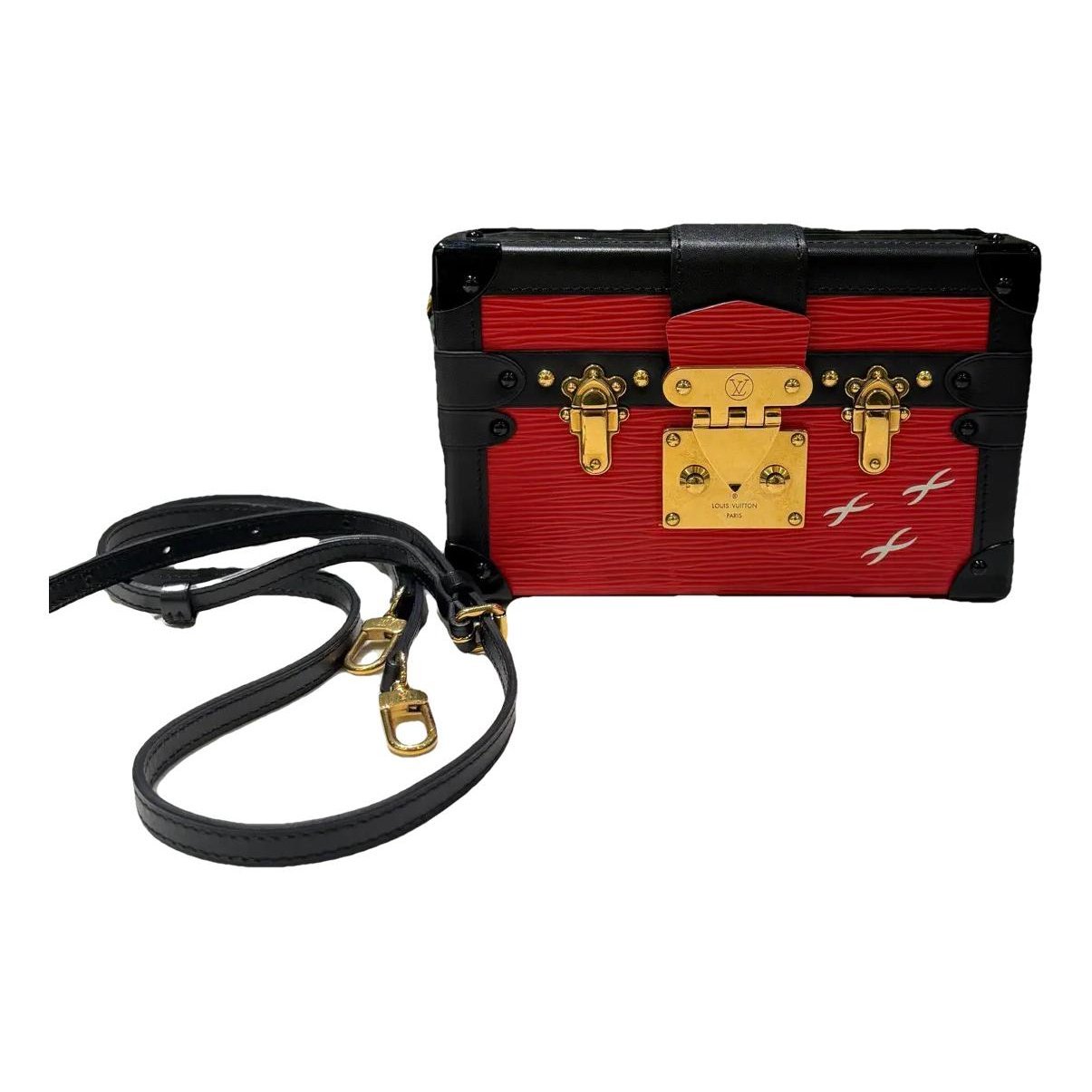 Petite Malle leather crossbody bag