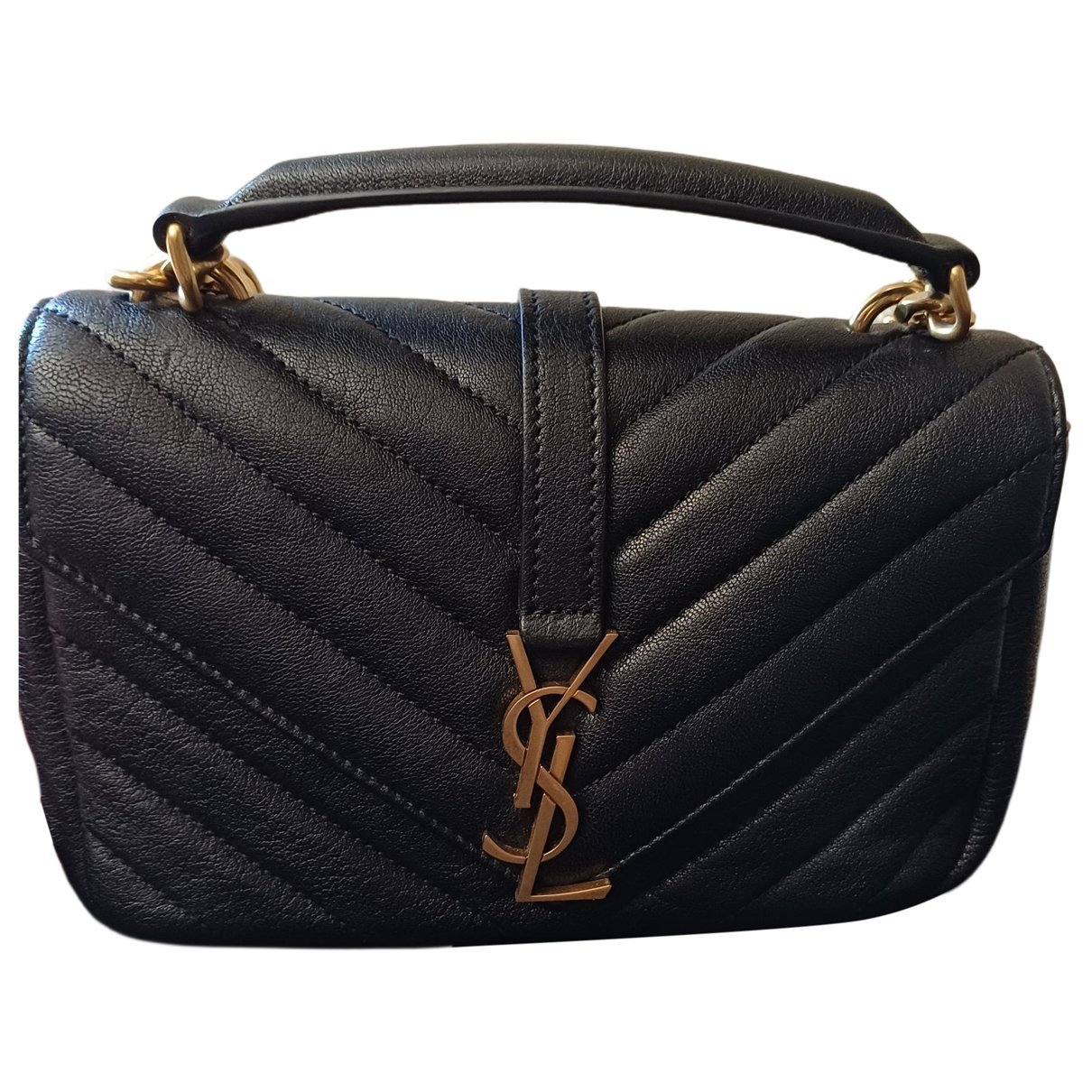 Leather clutch bag