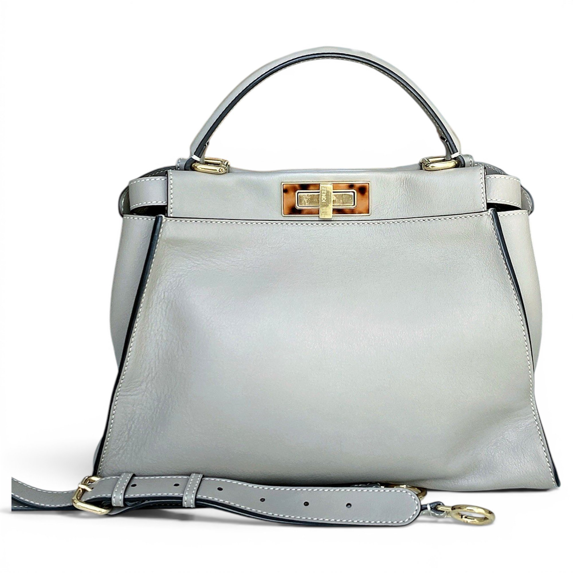 Peekaboo leather handbag