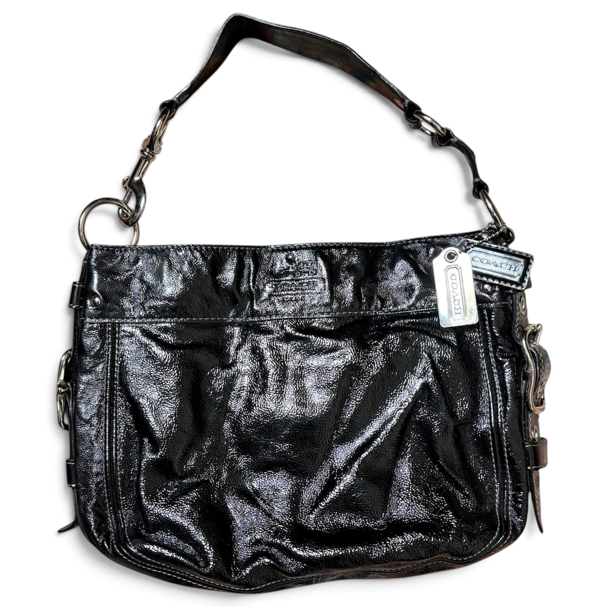 Carly patent leather handbag