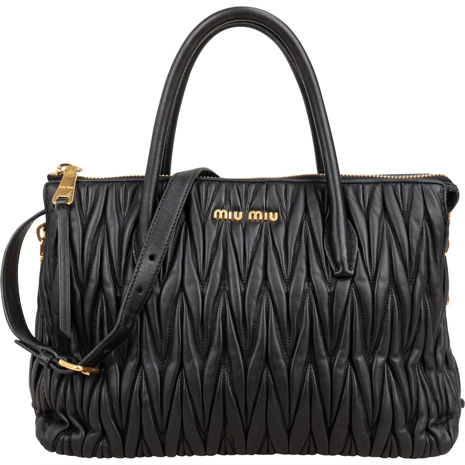 Matelassé leather handbag
