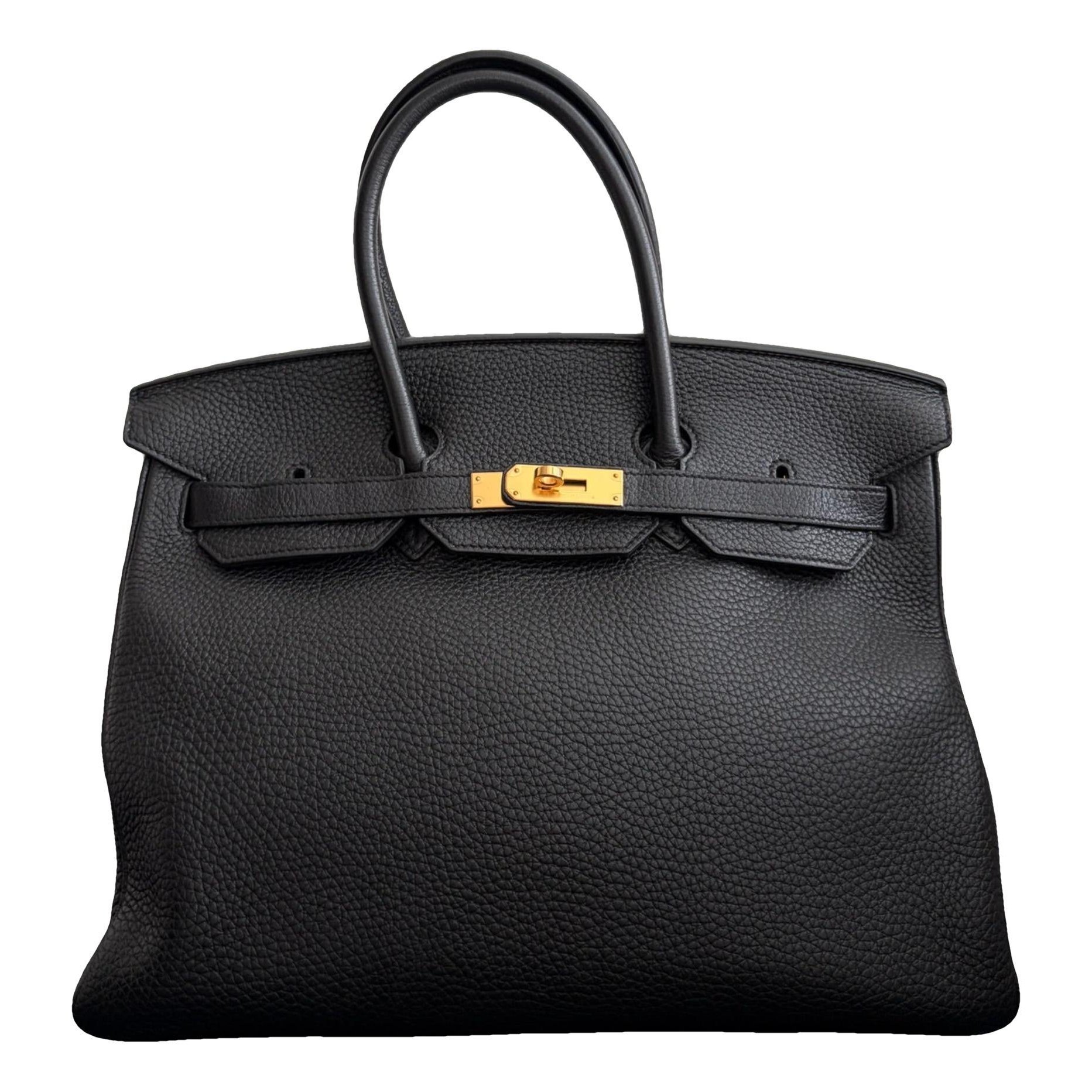 Birkin 35 leather handbag
