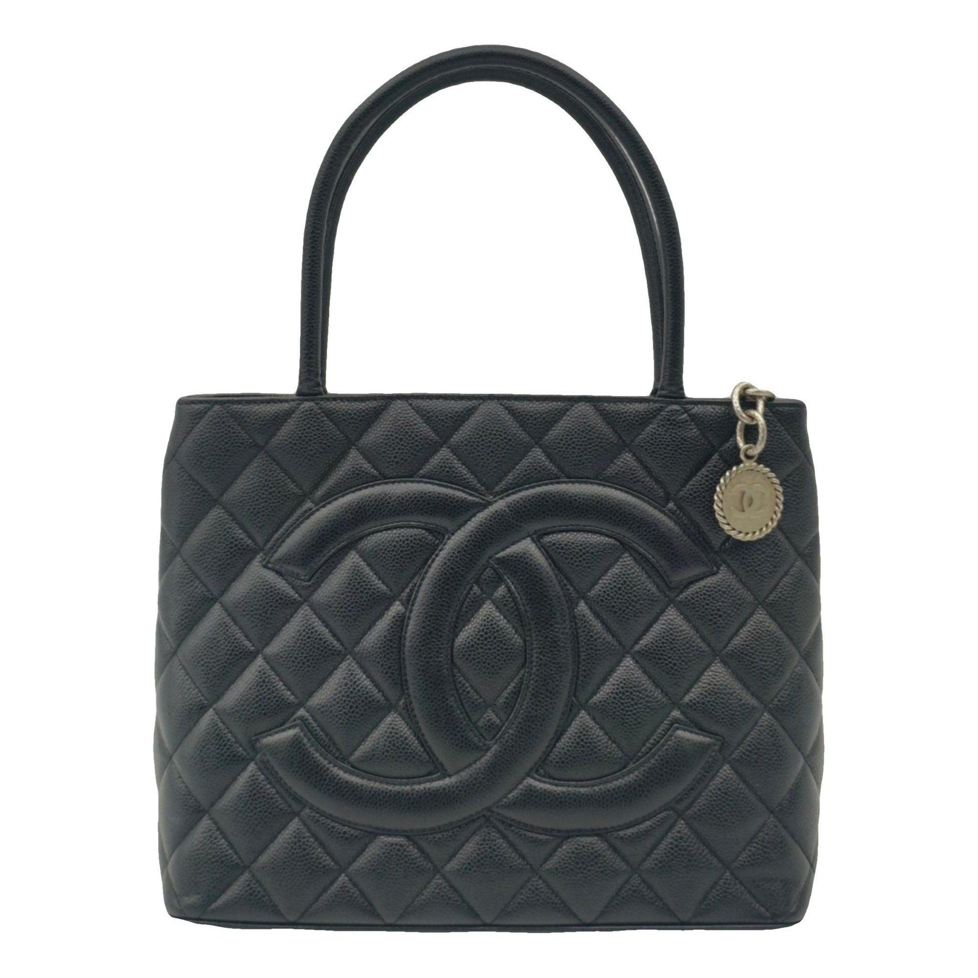 Médaillon leather tote