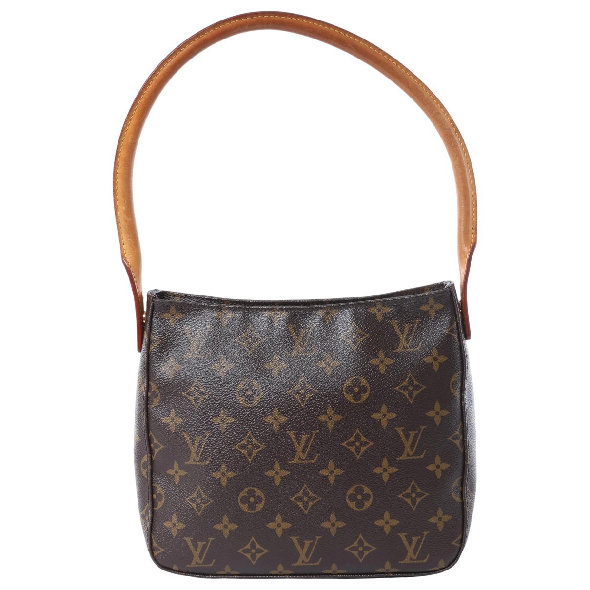 Looping leather handbag
