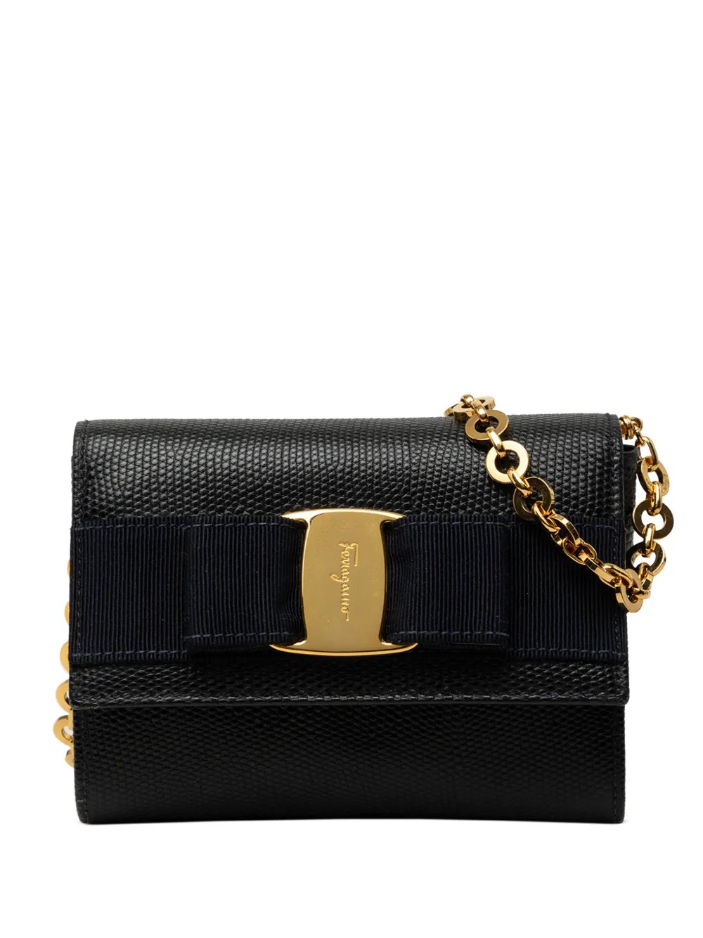 2010-2026 Mini Textured Leather Vara Bow Convertible Chain crossbody bag