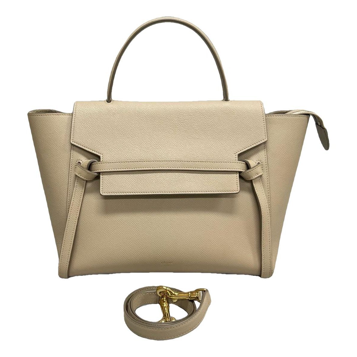 Belt leather handbag