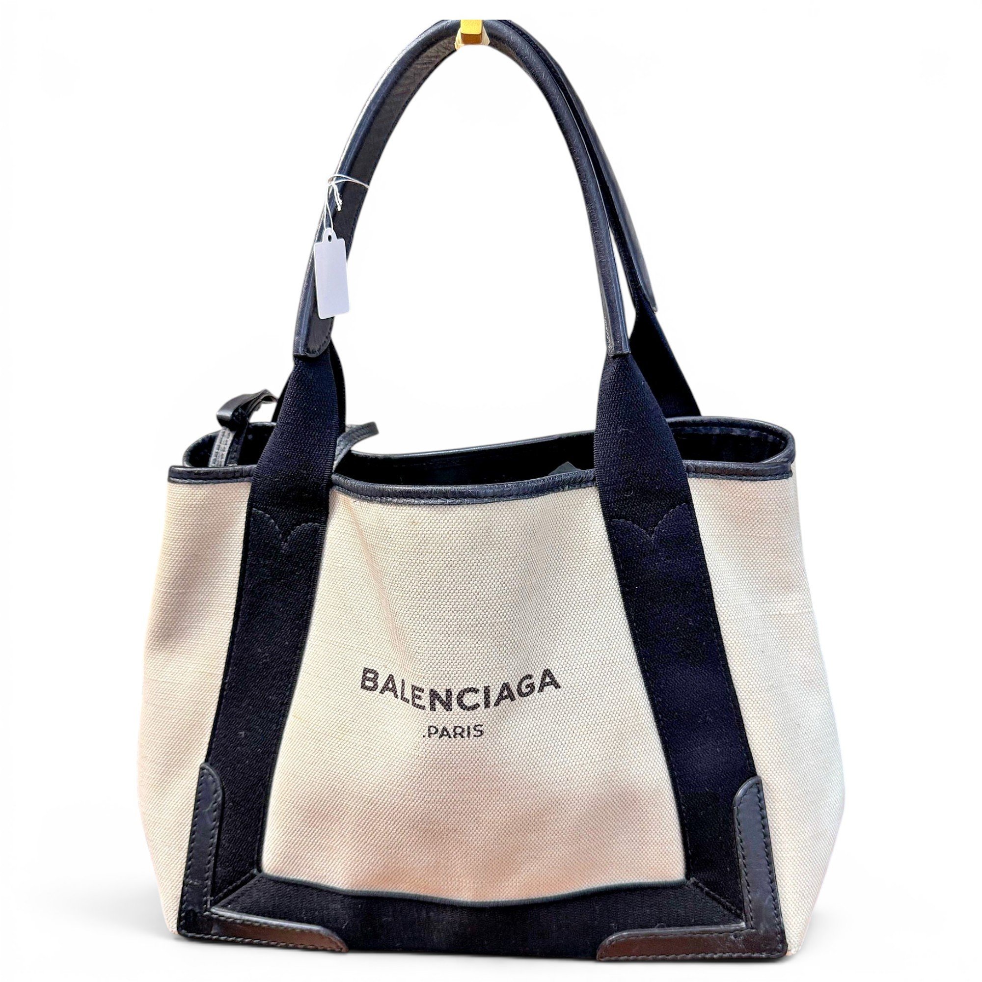 Balenciaga Navy cabas cloth tote