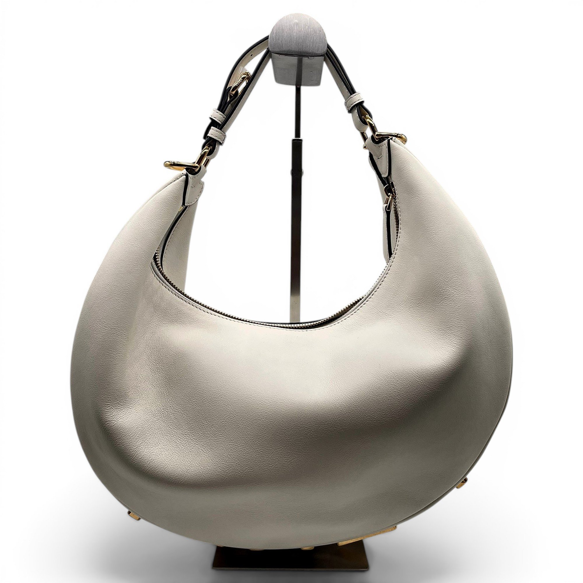 Fendigraphy leather handbag