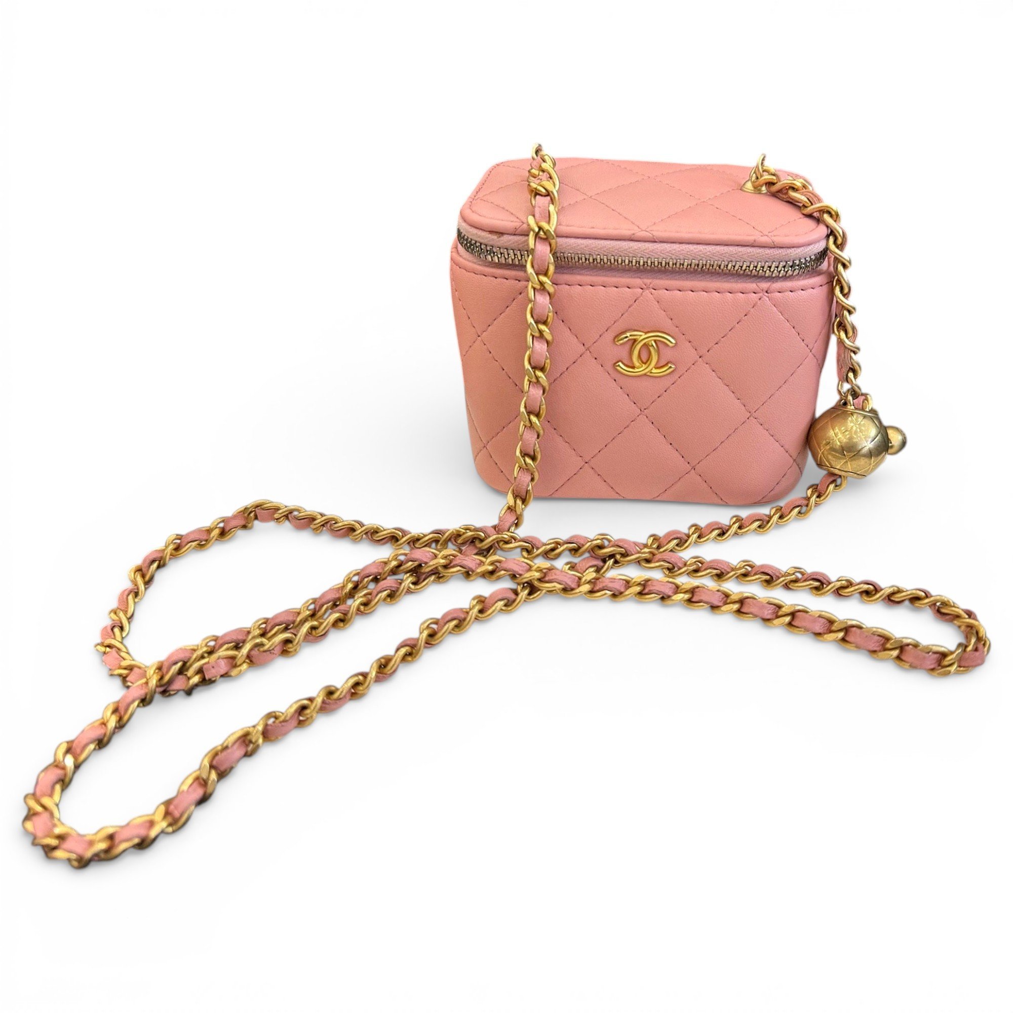 Trendy CC Vanity leather handbag