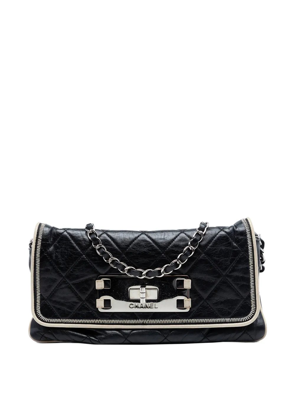 2008-2009 Quilted Lambskin Reissue East West Flap shoulder bag