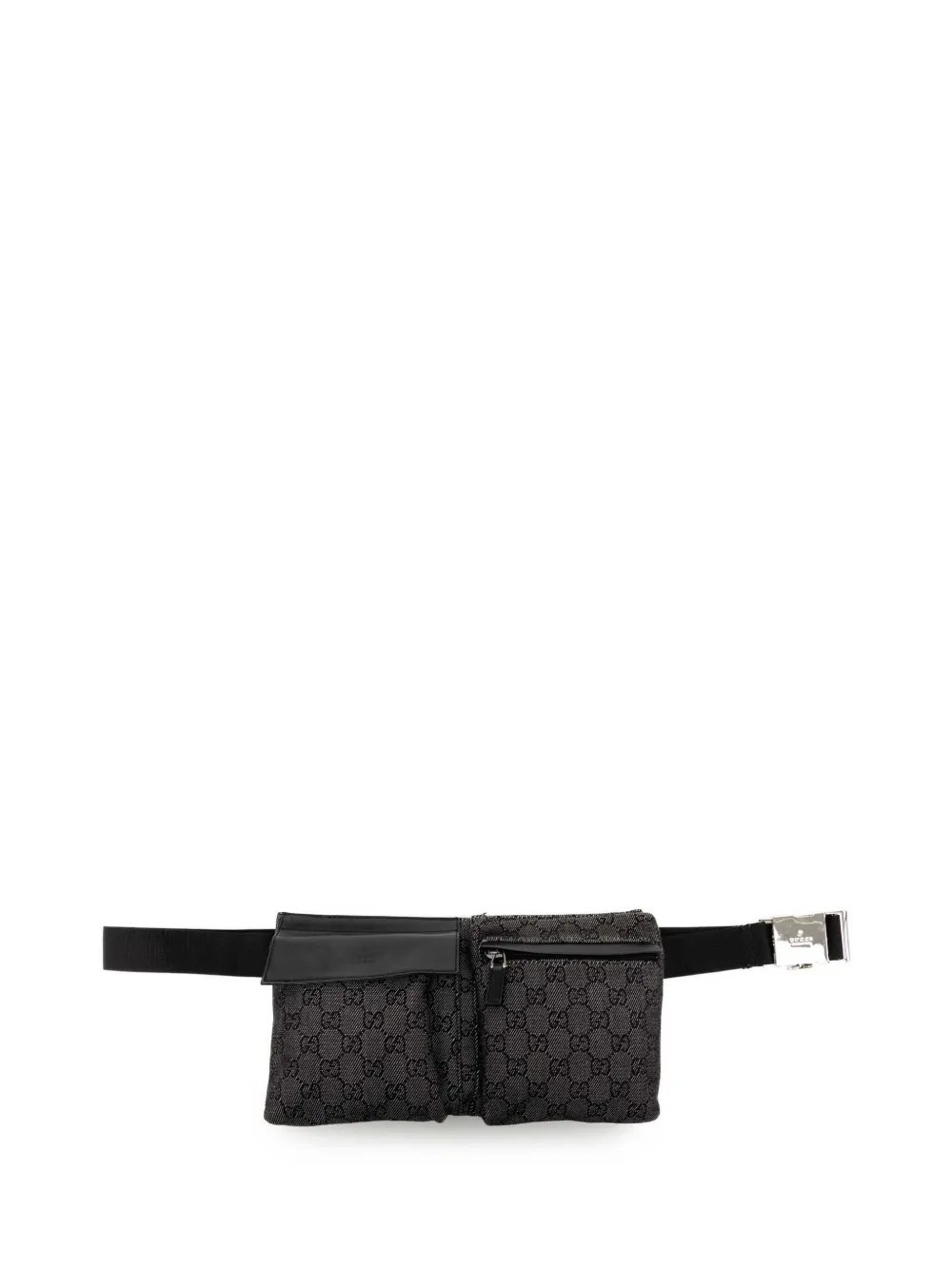 2000-2015 GG Denim Double Pocket belt bag