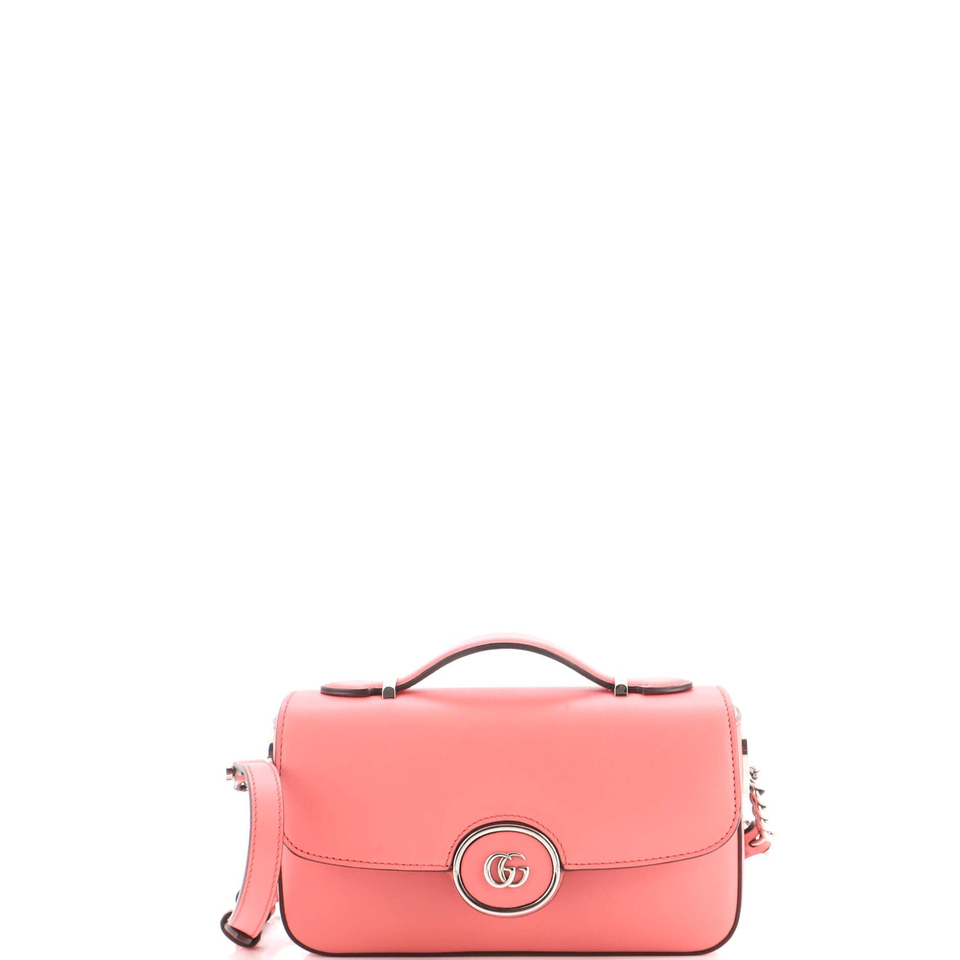 Petite GG Flap Shoulder Bag Leather Mini