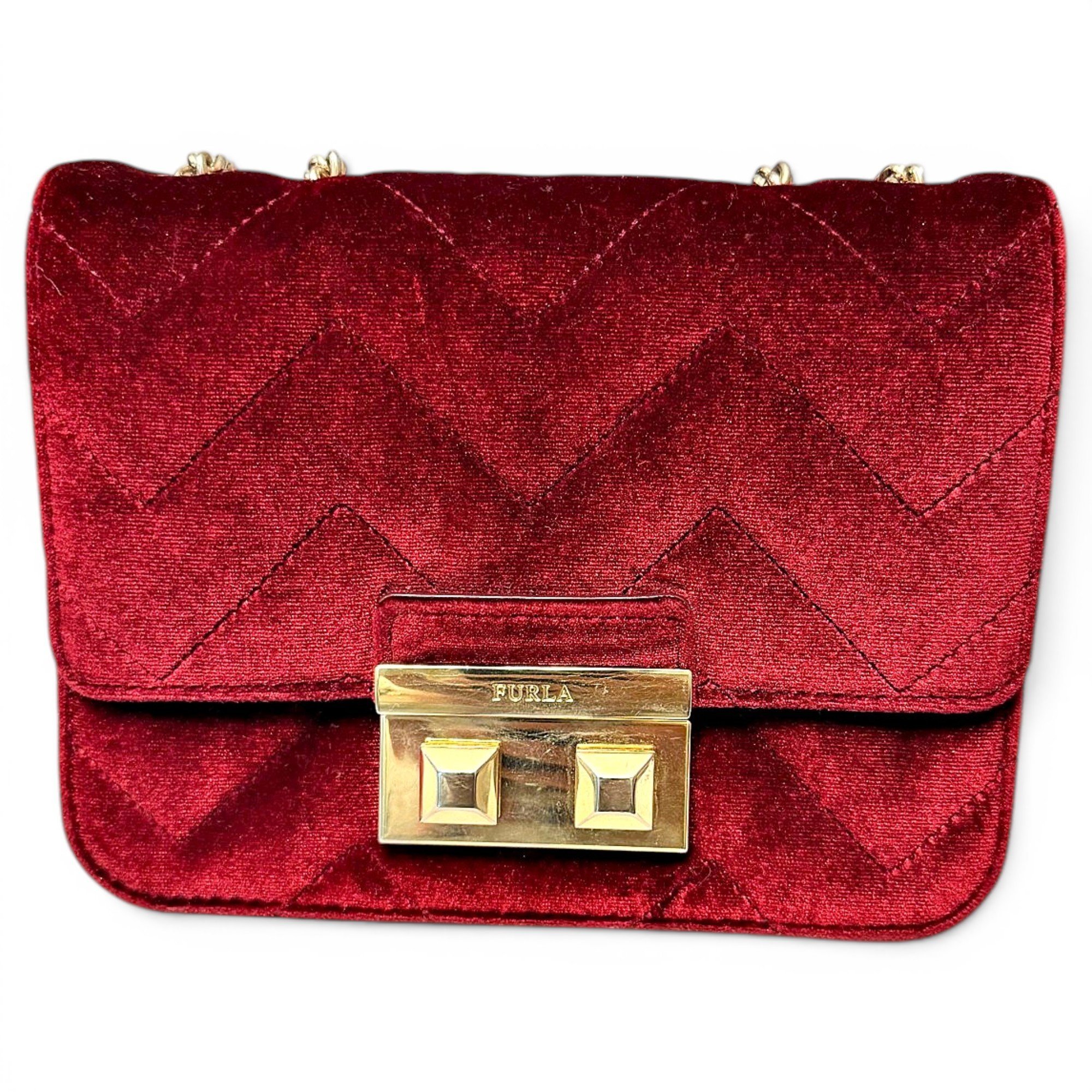 Metropolis velvet crossbody bag