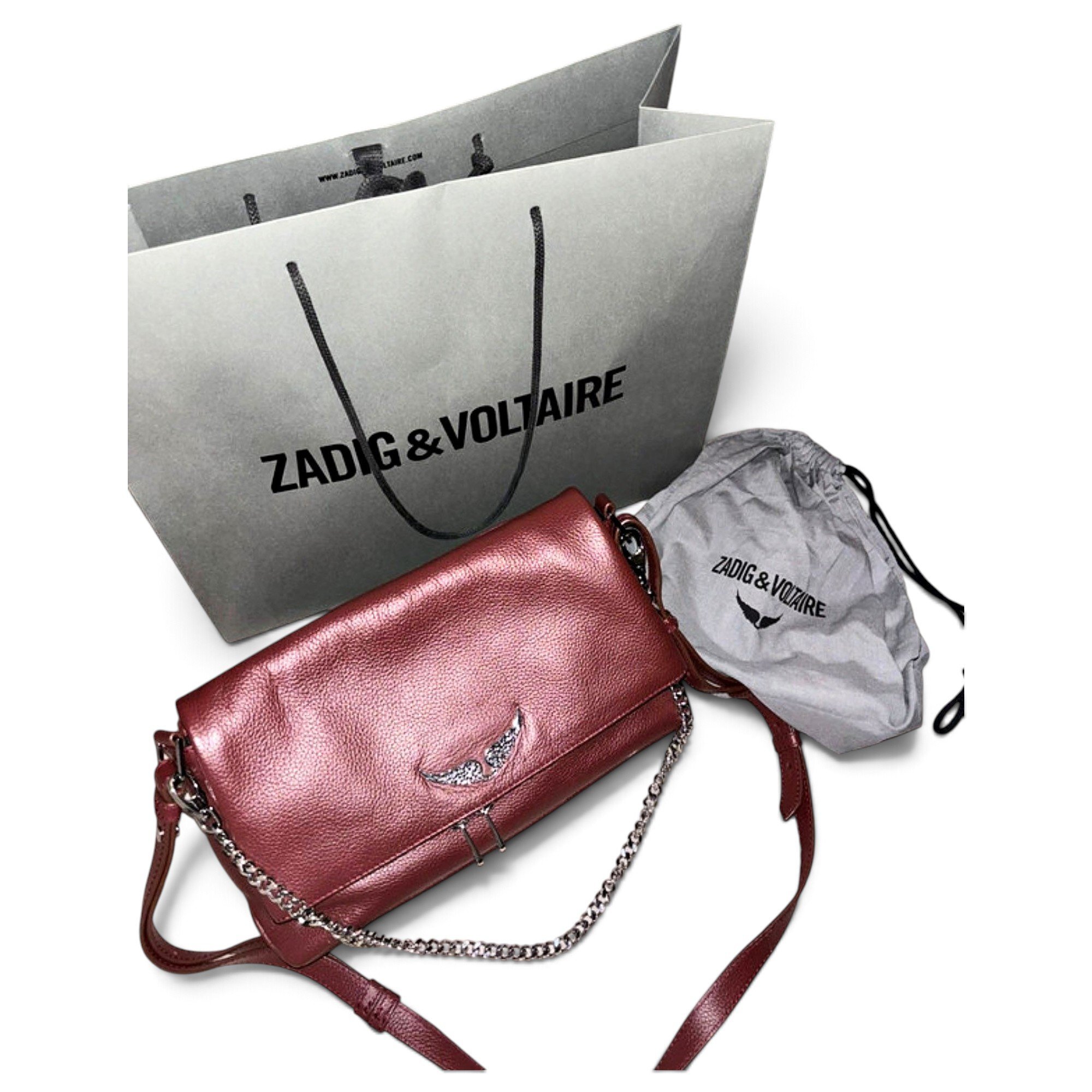 Rock leather crossbody bag