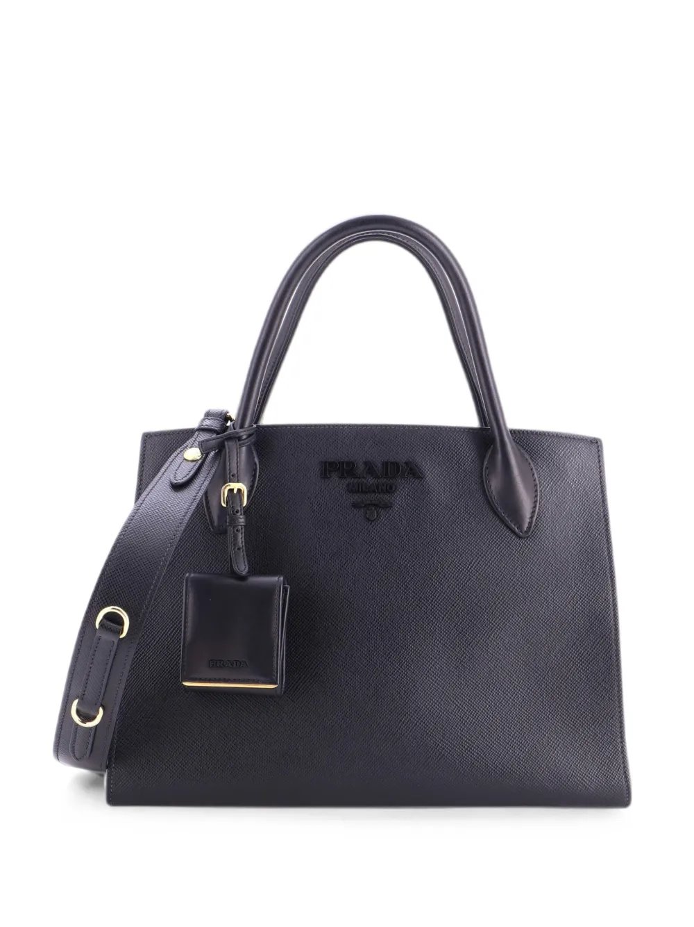 Monochrome Saffiano with City Calf Medium tote bag