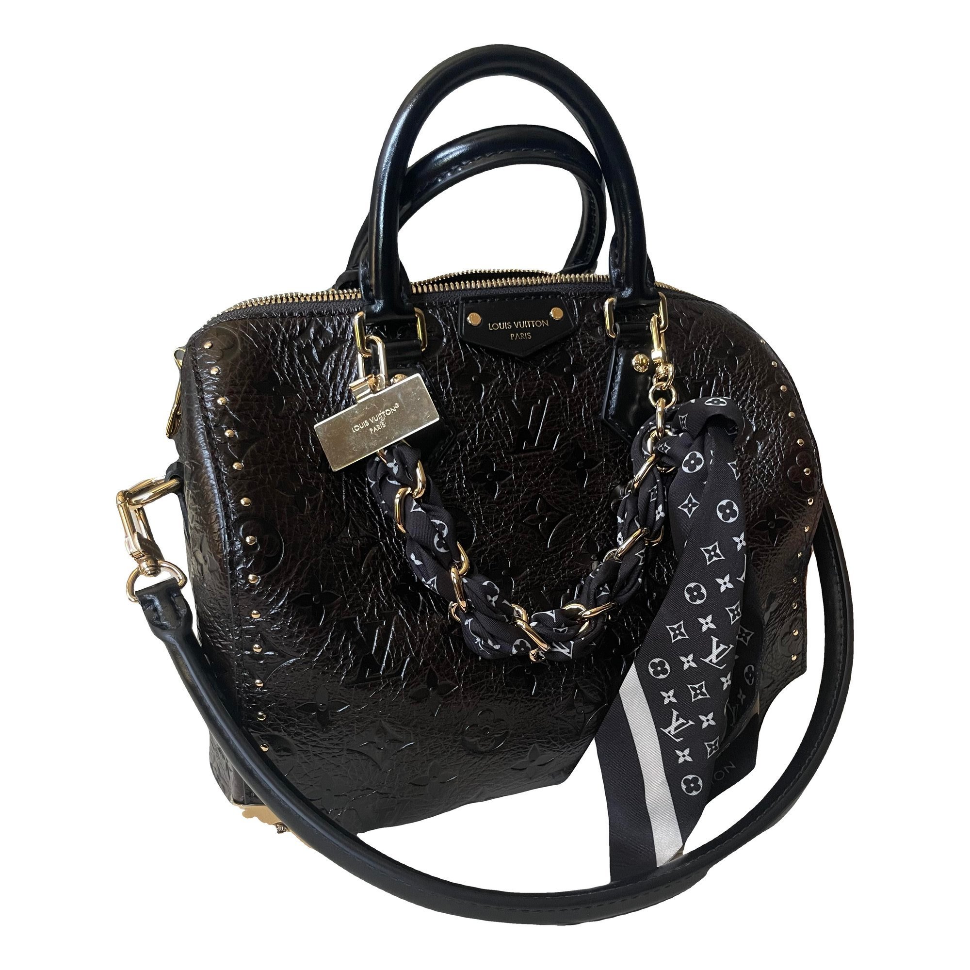 Speedy time trunk leather handbag